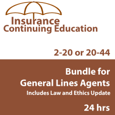 24 hr CE - 2-20 or 20-44 Property and Casualty Complete CE Bundle (INSCEB018FL24) 24 hr CE - 2-20 or 20-44 Property and Casualty Complete CE Bundle (INSCEB018FL24)